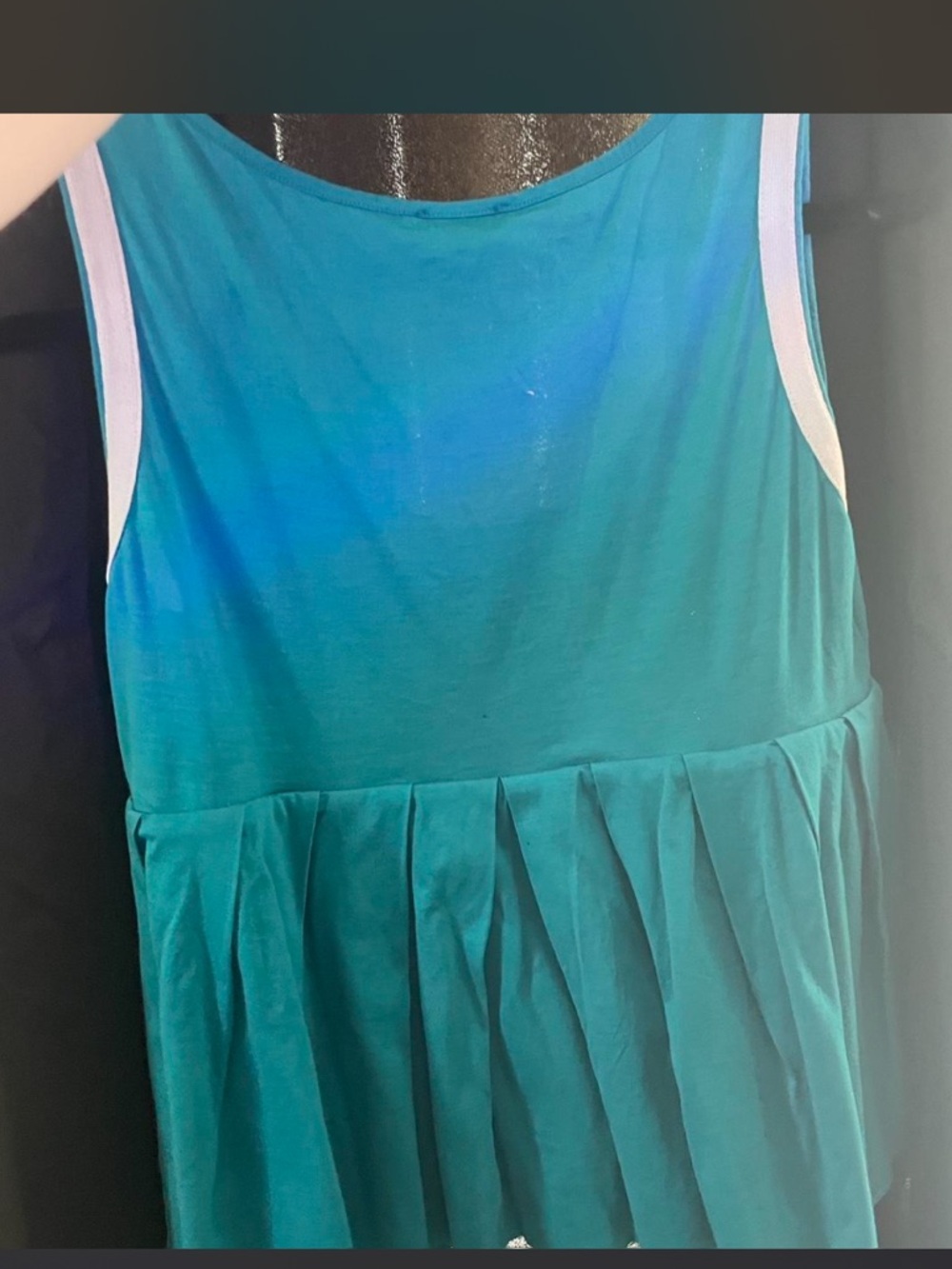 Fendi teal babydoll top - Picture 3 of 7